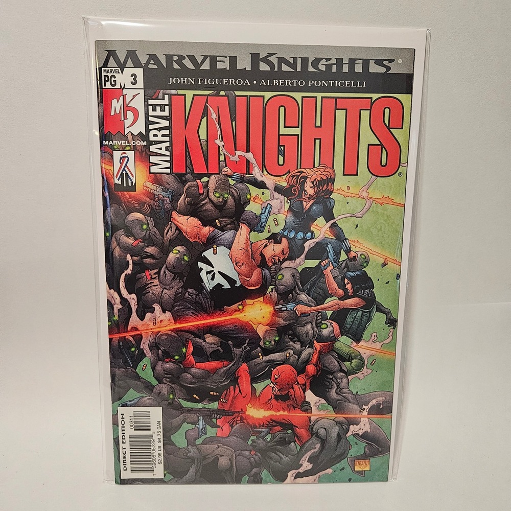 Marvel Knights 3 2002 Punisher Daredevil Black Widow Figueroa Ponticelli Comic